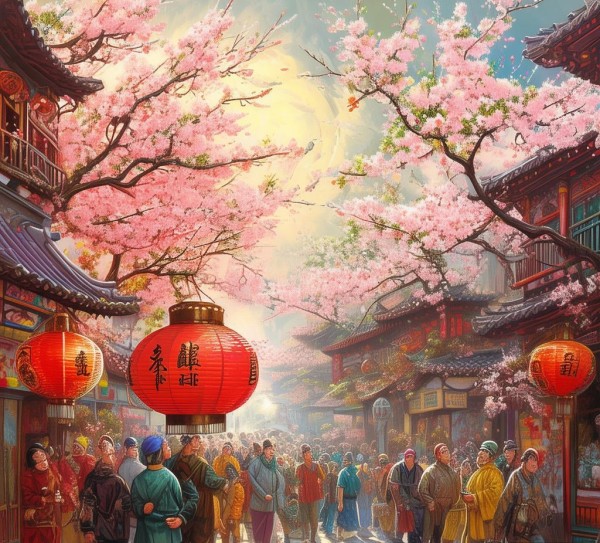 商贸行业春联，春意盎然迎未来